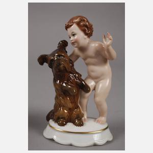 Rosenthal drei Kinderfiguren mit Hund