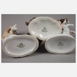 Rosenthal drei Kinderfiguren mit Hund