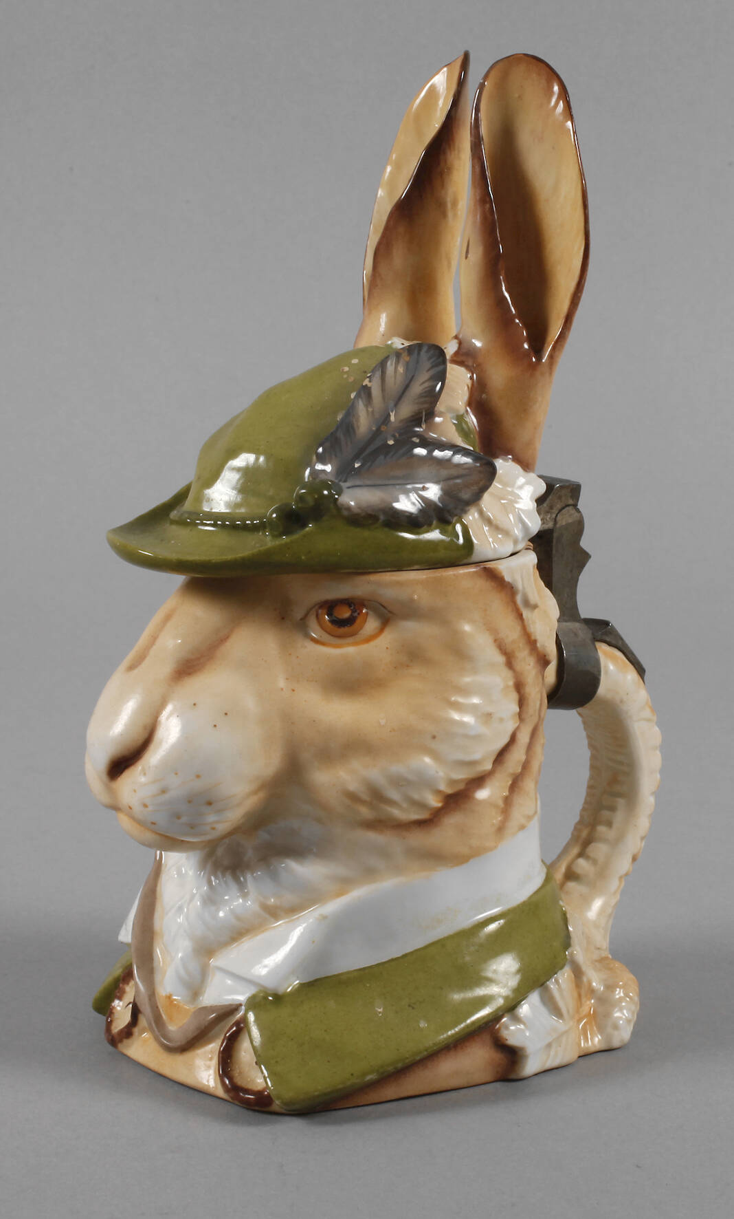 Schierholz Plaue Figurenkrug als Hasenkopf