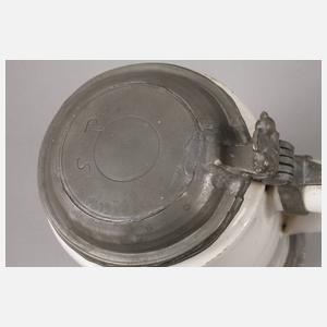 Seltener Kölner Fayencewalzenkrug S. Josephus