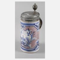 Massiver mangangeschwämmelter Fayencehumpen111