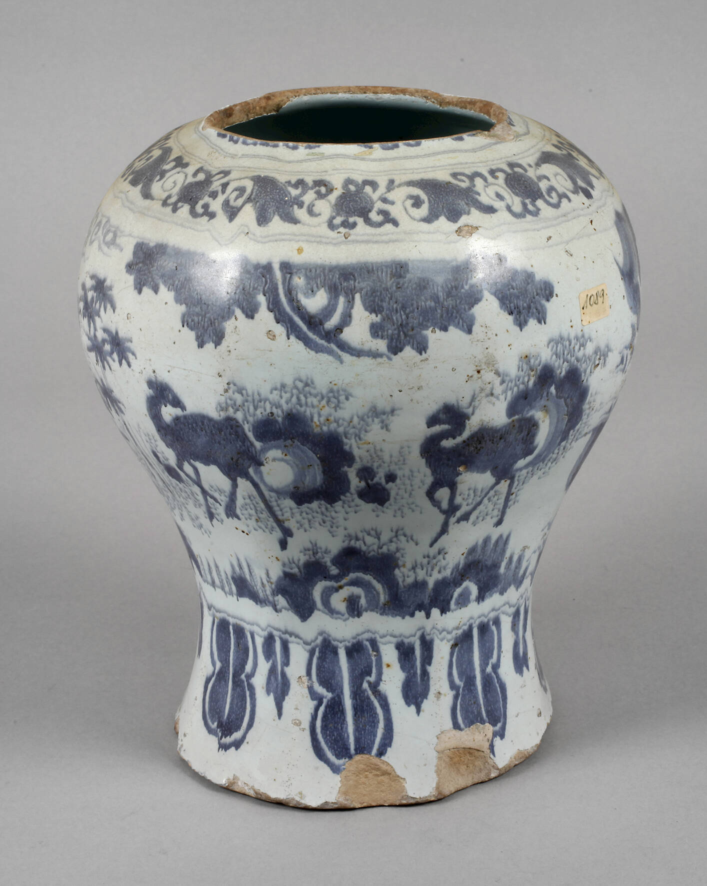 Vase mit japonisierendem Dekor