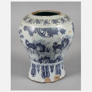 Vase mit japonisierendem Dekor