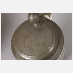 Drei Fayencewalzenkrüge