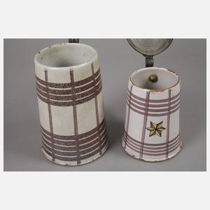 Paar Schrezheimer Fayencekrüge