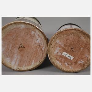 Paar Schrezheimer Fayencekrüge