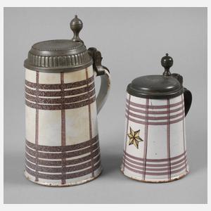 Paar Schrezheimer Fayencekrüge