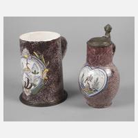 Zwei Ansbacher Fayencekrüge111