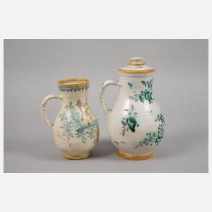 Zwei Gmundener Birnkannen