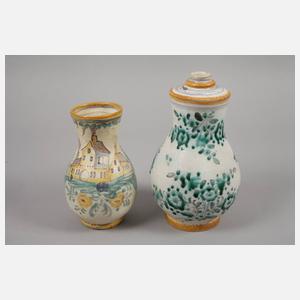 Zwei Gmundener Birnkannen