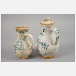 Zwei Gmundener Birnkannen