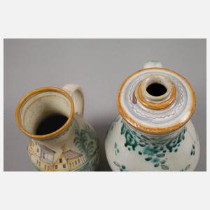 Zwei Gmundener Birnkannen