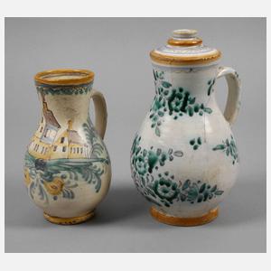 Zwei Gmundener Birnkannen