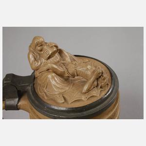 Steinzeugkrug mit orientalischem Motiv