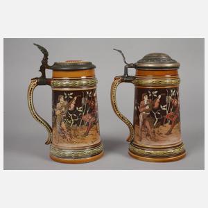 Zwei Historismuskrüge