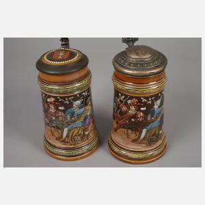 Zwei Historismuskrüge