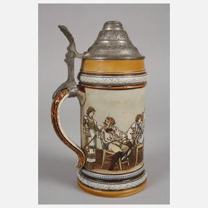 Villeroy & Boch Krug mit Trinkerszene