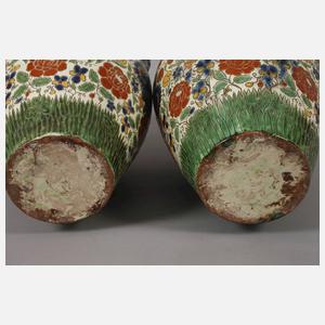 Paar große Henkelvasen Keramik