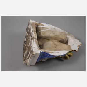 Zwei Wandkonsolen mit Melusinen