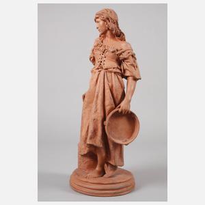 Terrakottafigur Tamburinspielerin