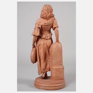 Terrakottafigur Tamburinspielerin