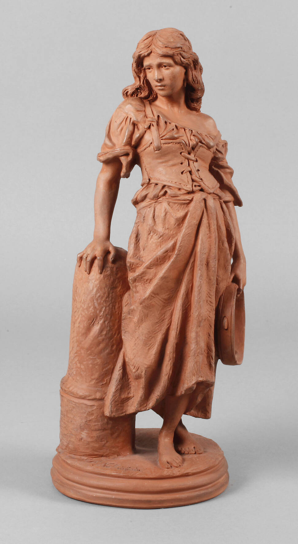 Terrakottafigur Tamburinspielerin