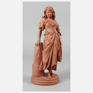 Terrakottafigur Tamburinspielerin