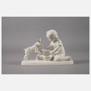 Roesler Kinderfigur mit Ziege