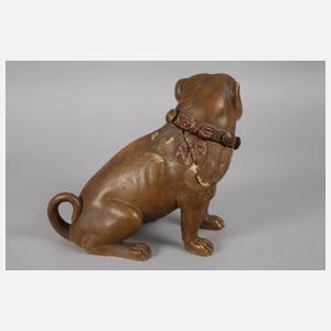 Bernhard Bloch Mops als Tabakdose