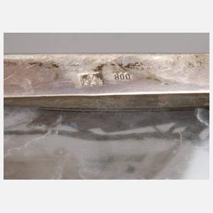 Karaffe mit Silbermontierung