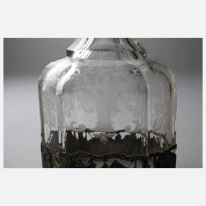 Karaffe mit Silbermontierung