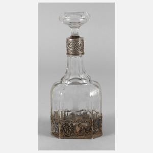 Karaffe mit Silbermontierung