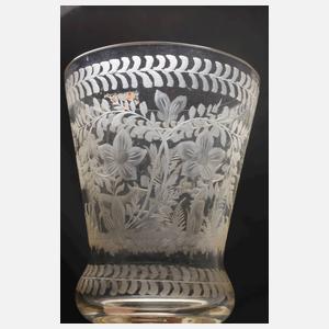 Großer jagdlicher Deckelpokal