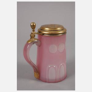 Alabasterglaskrug Biedermeier