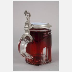 Biedermeierhumpen mit Stadtansicht