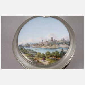 Biedermeierhumpen mit Stadtansicht