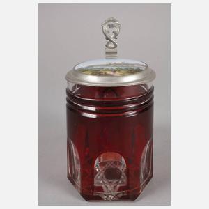 Biedermeierhumpen mit Stadtansicht