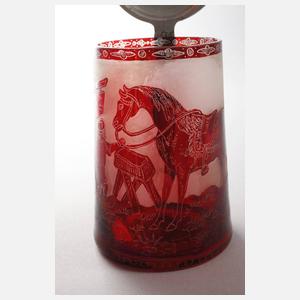 Bierkrug eines Reiters