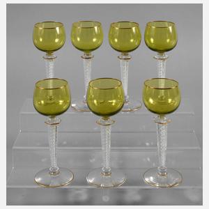 Sieben Weinrömer Jugendstil