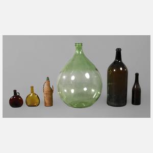 Konvolut Glasflaschen