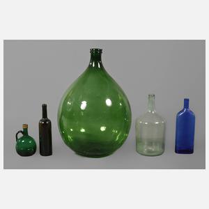 Konvolut Glasflaschen
