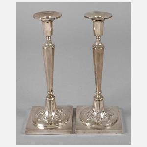 Paar Silber Tafelleuchter Empire