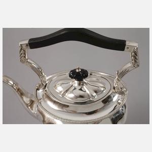 Teekanne mit Rechaud Silber
