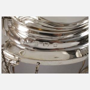 Teekanne mit Rechaud Silber