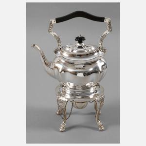 Teekanne mit Rechaud Silber