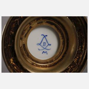 Stangenvase mit Silbermontur