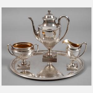 Vierteiliges Silberservice