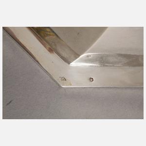 Tafelschale mit Warmhaltefunktion Silber