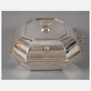 Tafelschale mit Warmhaltefunktion Silber