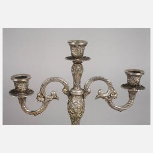 Silberleuchter im Barockstil